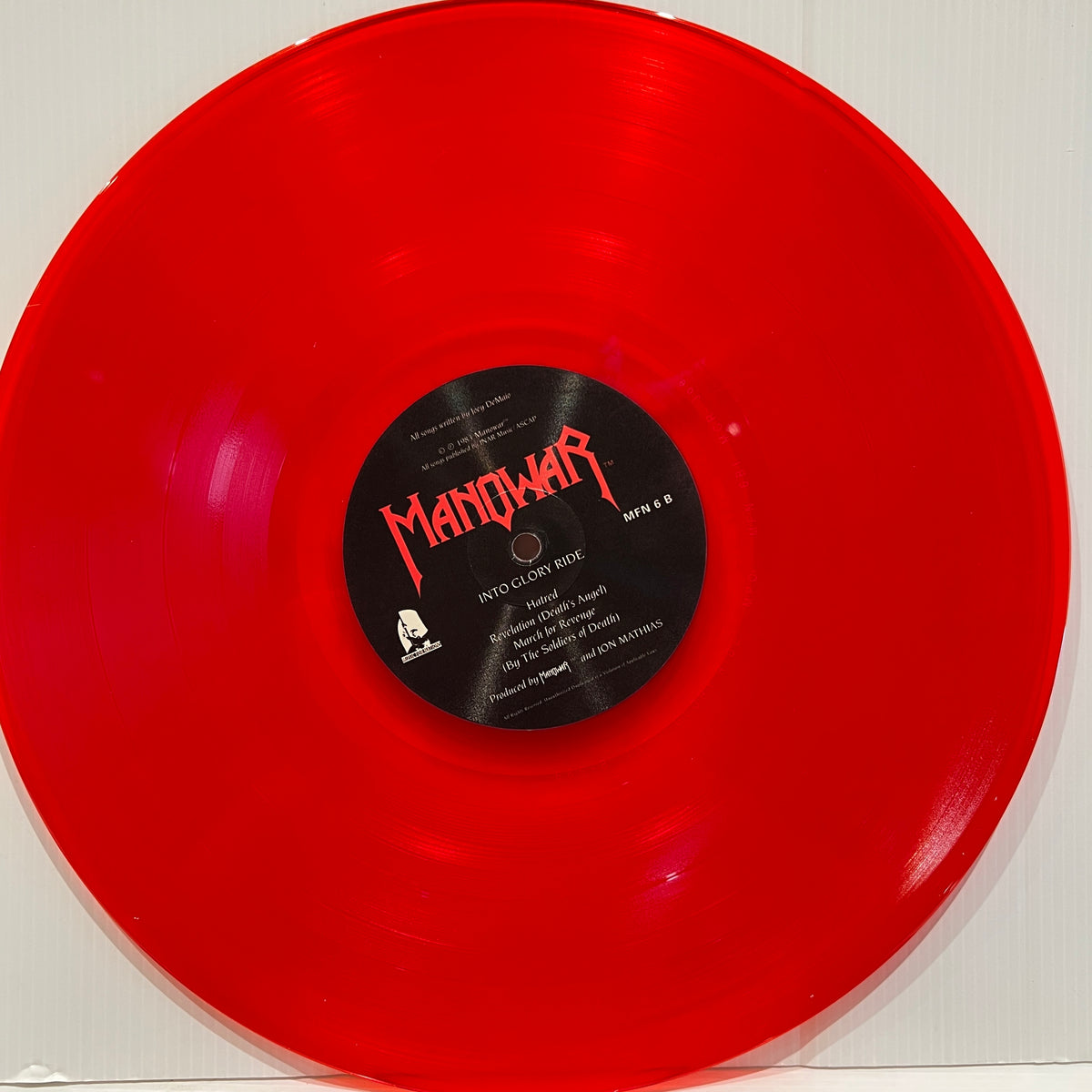 Manowar - Into the Glory Ride - limited RED vinyl Edition