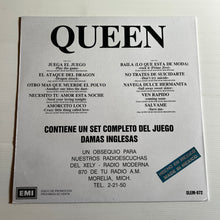 Load image into Gallery viewer, Queen - El Juego (the game) - Ultra rare Mexican Radio Station promo LP