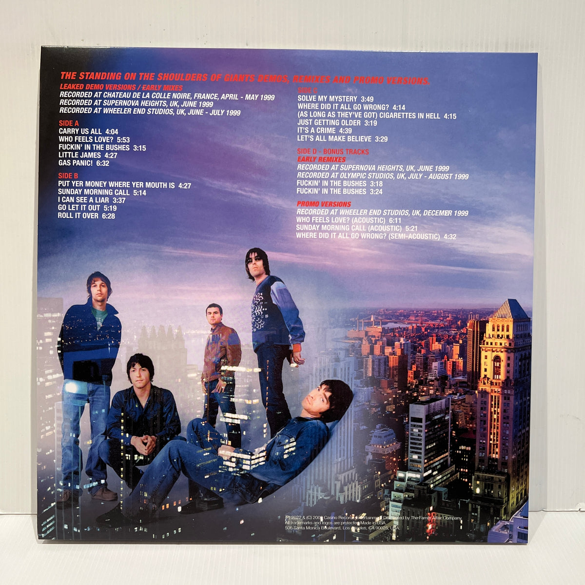 Oasis - The Naked Giants - rare limited BLUE vinyl 2LP
