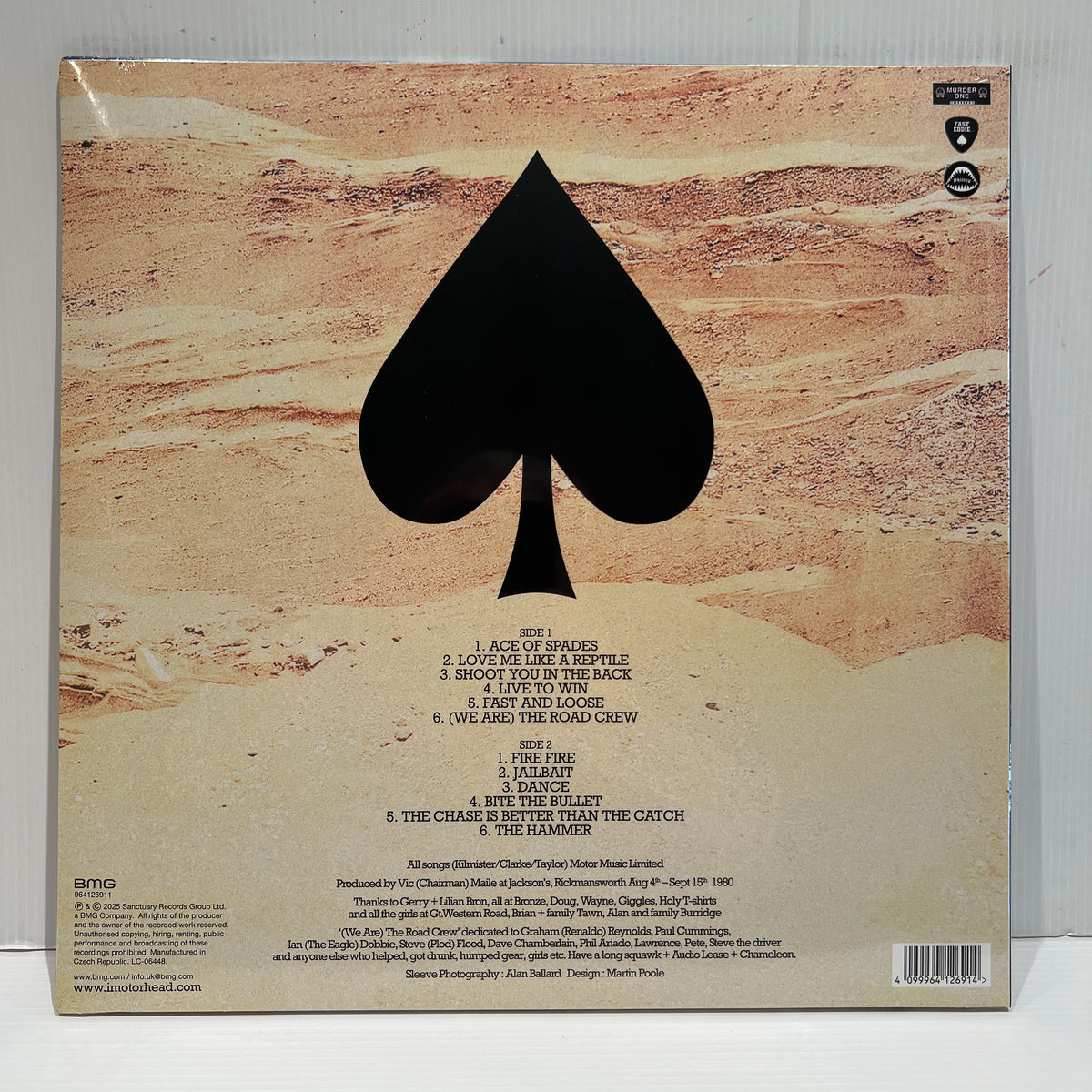 Motörhead Ace of Spades モーターヘッド レコード LP Vintage Motorhead Ace of Spades LP Record Album Vinyl 12