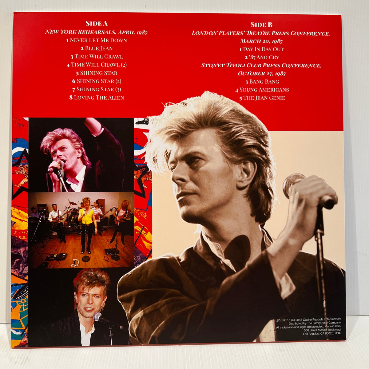 David Bowie - Birth of the Spider - rare limited white bone