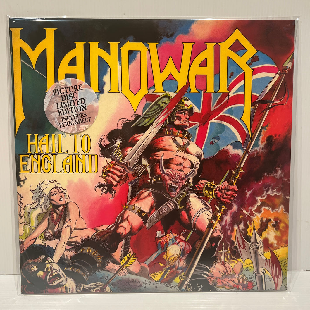 Manowar - Hail To England - rare PICTURE DISC edition