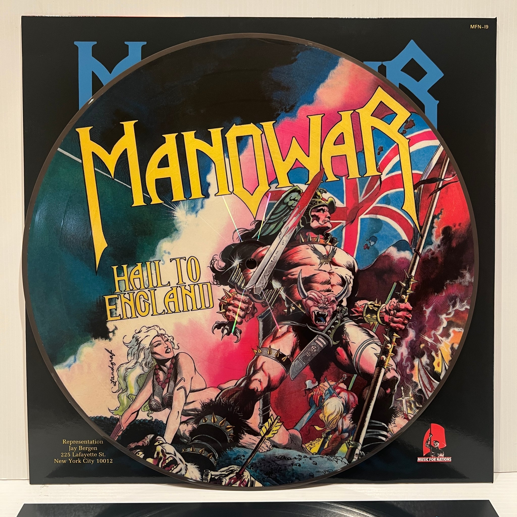 Manowar - Hail To England - rare PICTURE DISC edition
