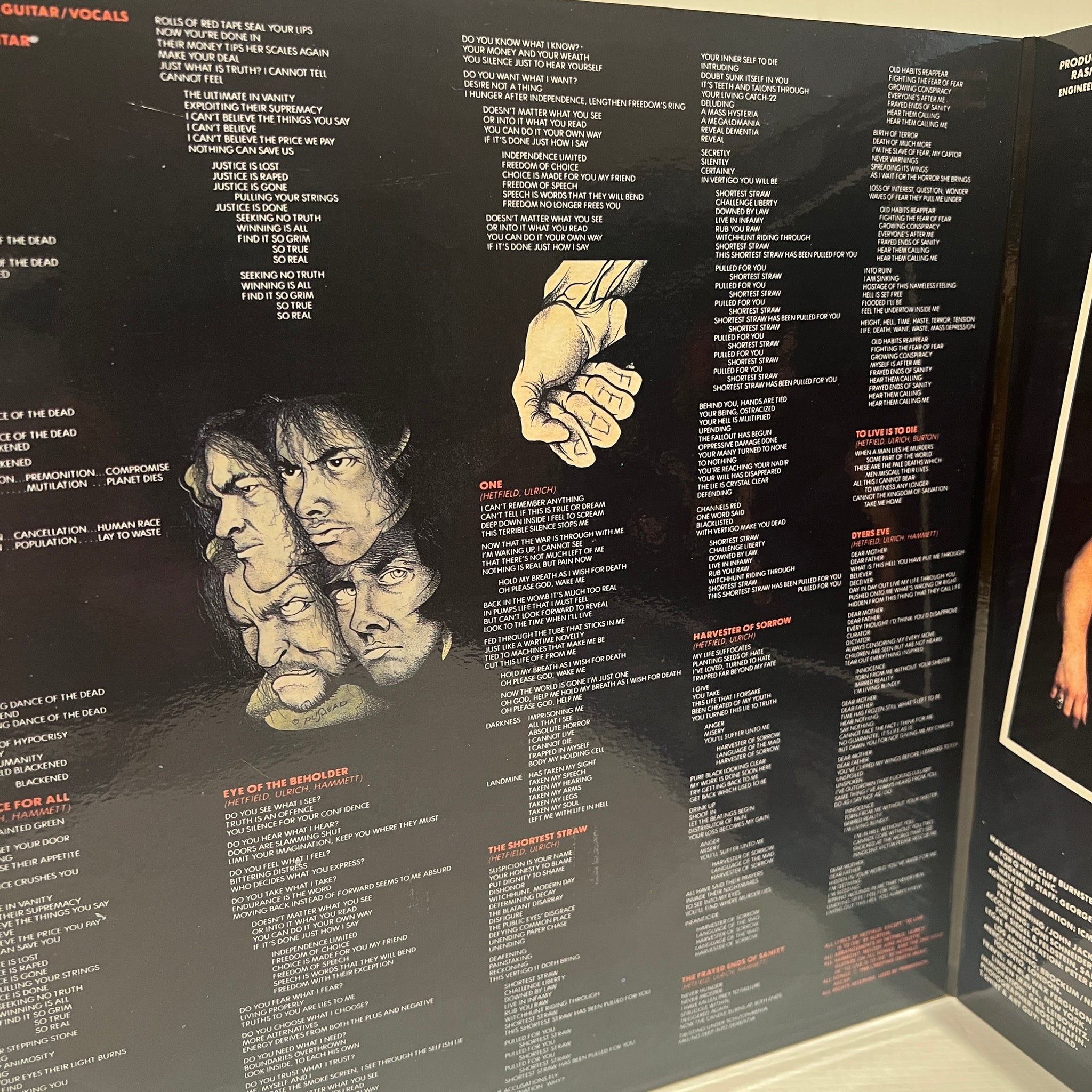 Metallica - and justice for all - clear vinyl 2LP gatefold