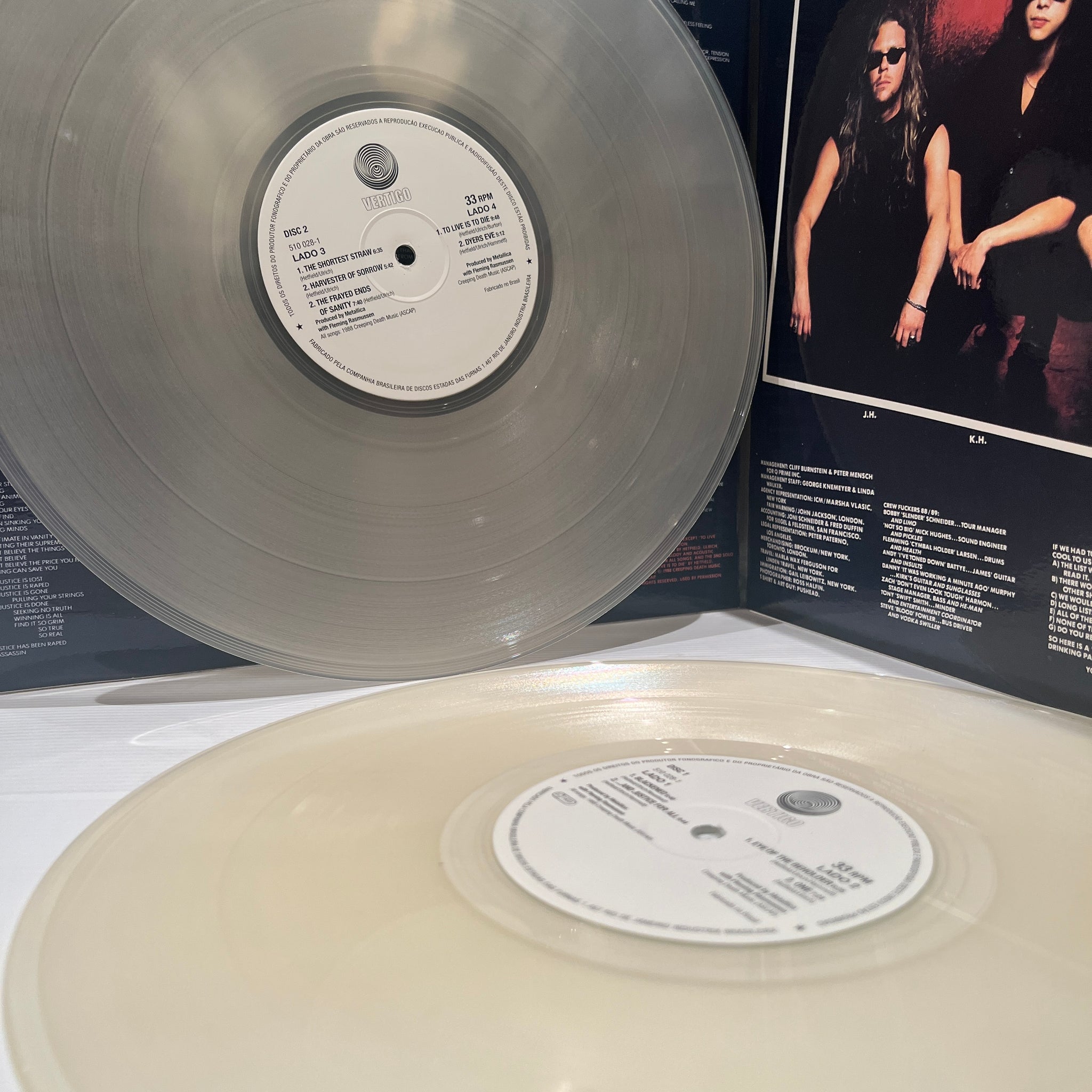 Metallica - and justice for all - clear vinyl 2LP gatefold