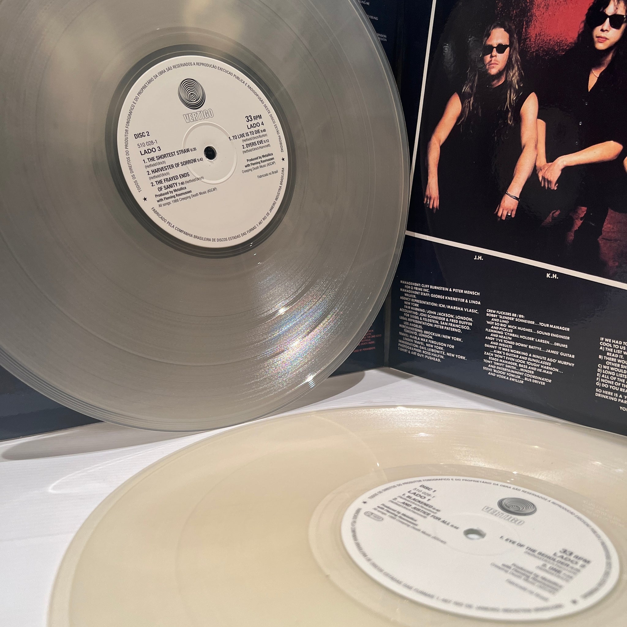 Metallica - and justice for all - clear vinyl 2LP gatefold