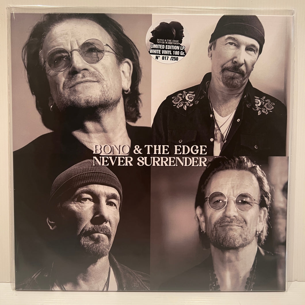 U2 - BONO & THE EDGE - NEVER SURRENDER - WHITE VINYL LP