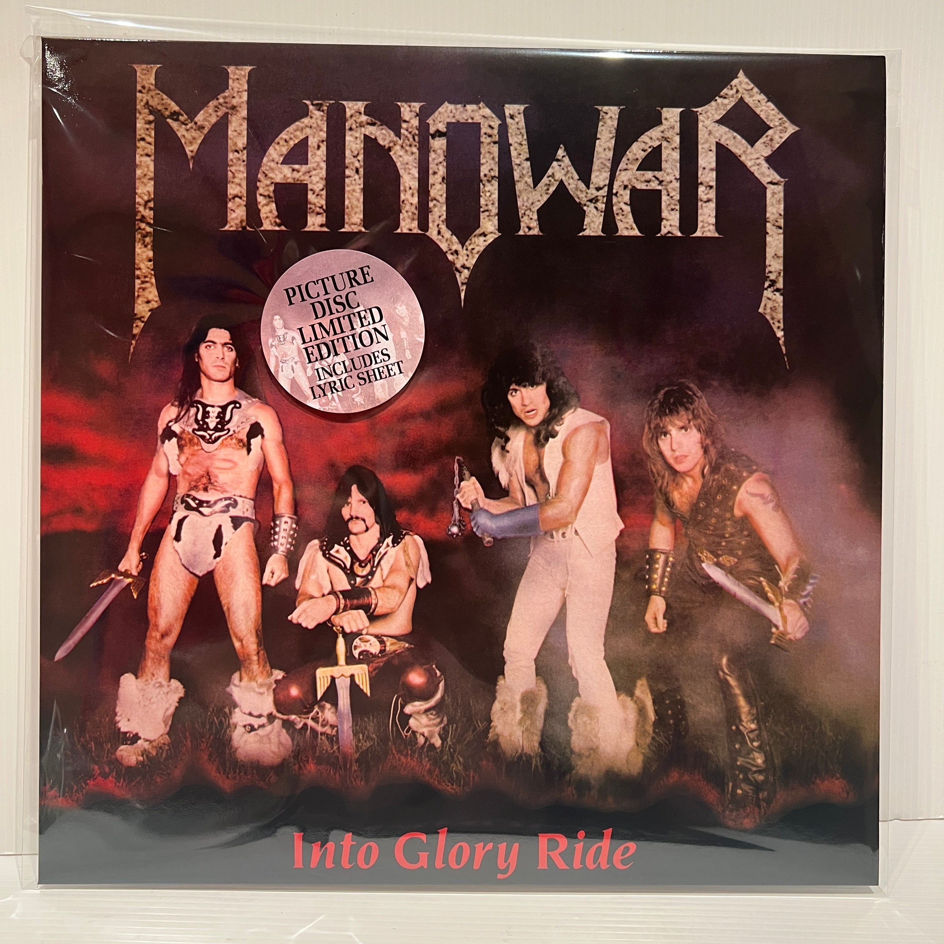 MANOWAR / Into Glory Ride 国内LP帯付 Manowar - Into the Glory Ride - Rare Picture Disc Edition