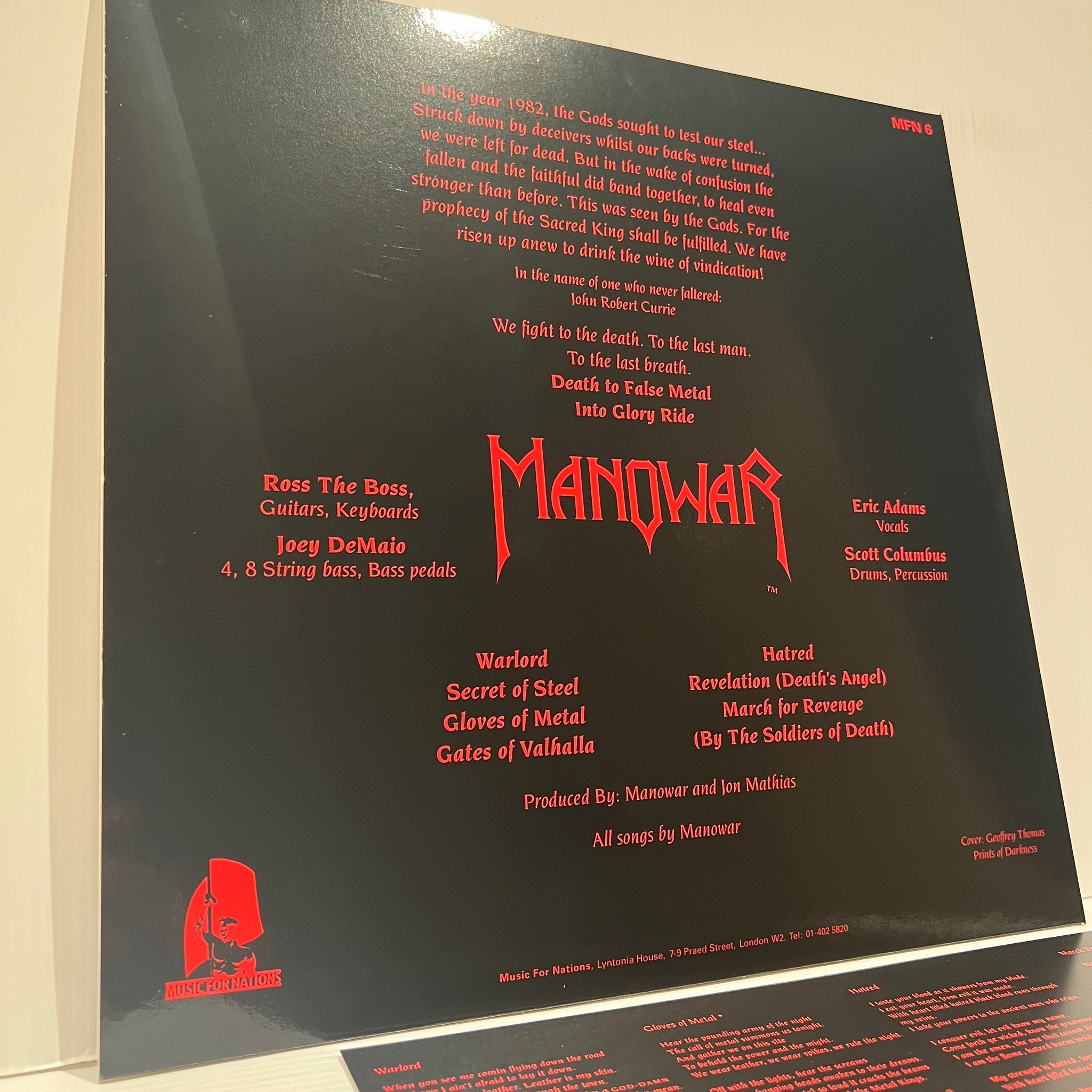 Manowar - Into the Glory Ride - Rare Picture Disc Edition