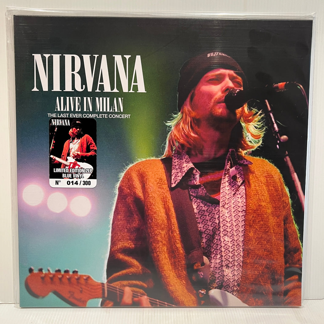 Nirvana - Alive in Milan - rare BLUE vinyl 2LP