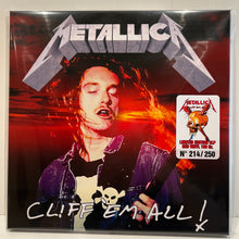 Load image into Gallery viewer, METALLICA - CLIFF&#39;EM ALL - RARE LIMITED RED VINYL 4LP BOX
