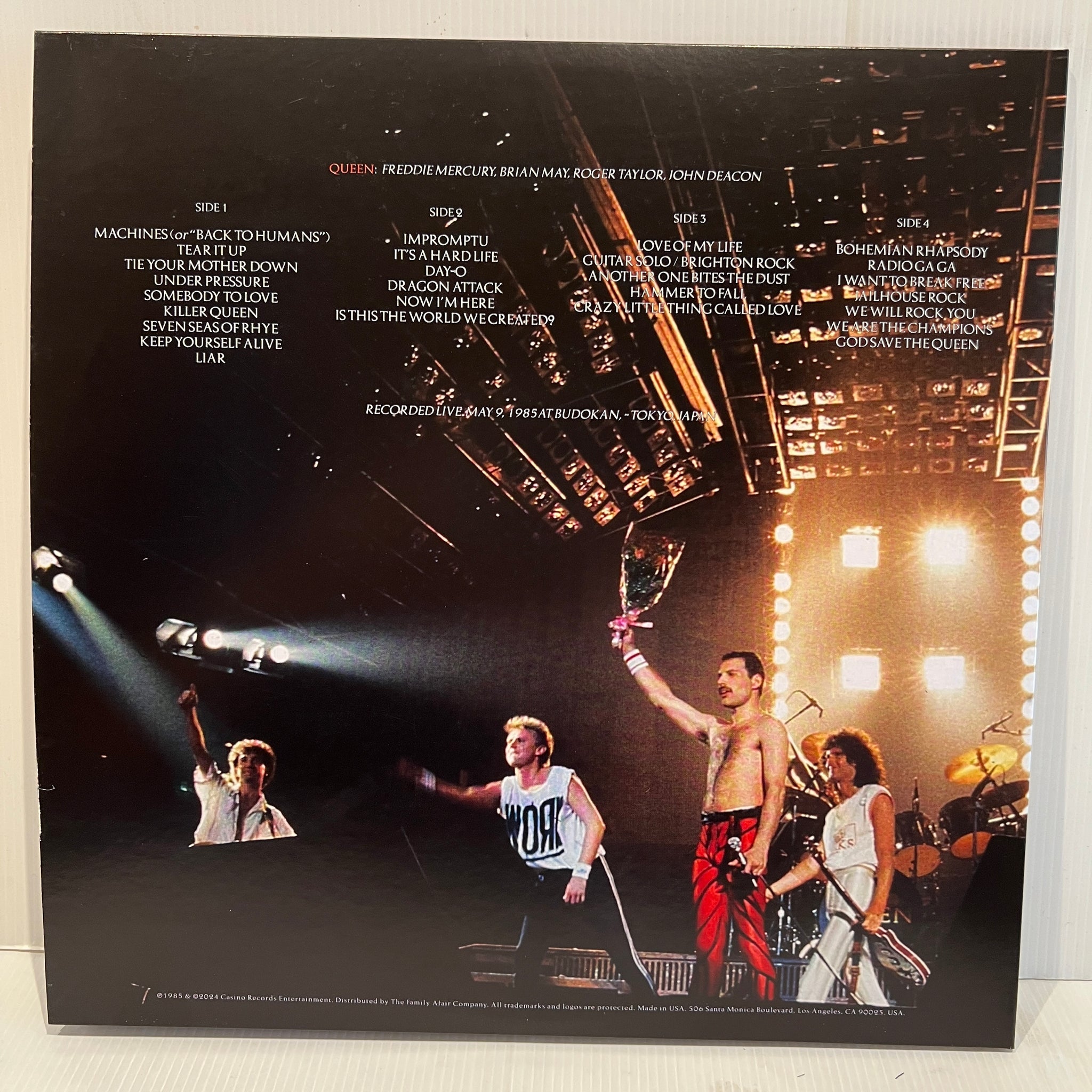 Queen - Tits out for Tokyo- rare limited WHITE vinyl 2LP