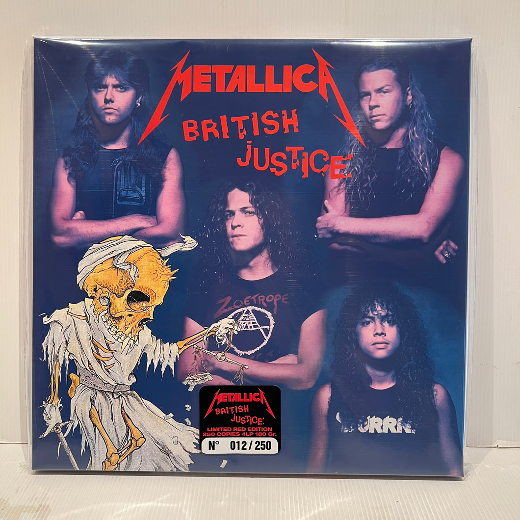 Metallica - British Justice - rare limited  RED vinyl 4LP box