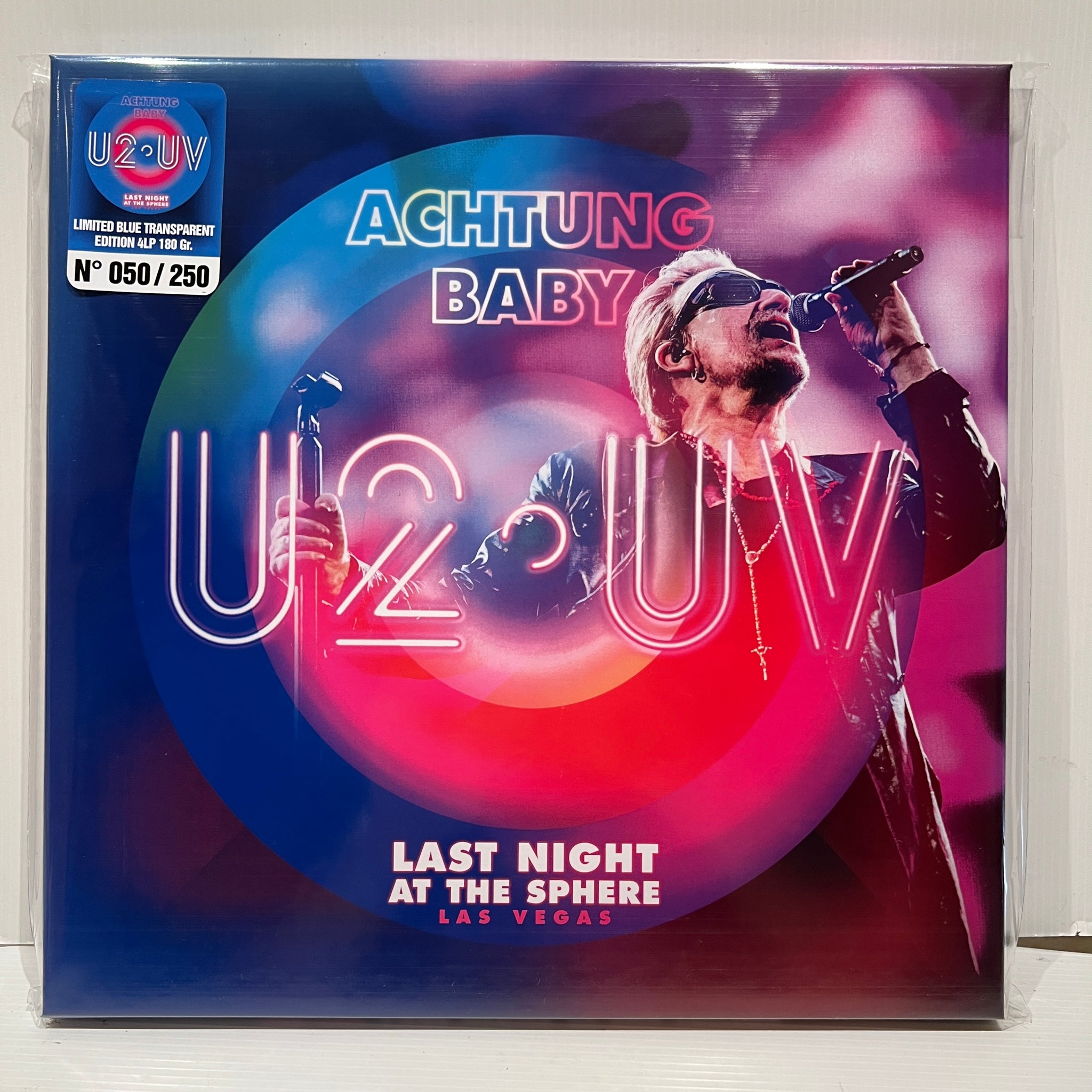 U2 - Last Night at The Sphere - rare limited BLUE Vinyl 4LP box –  rockrecordscollectors