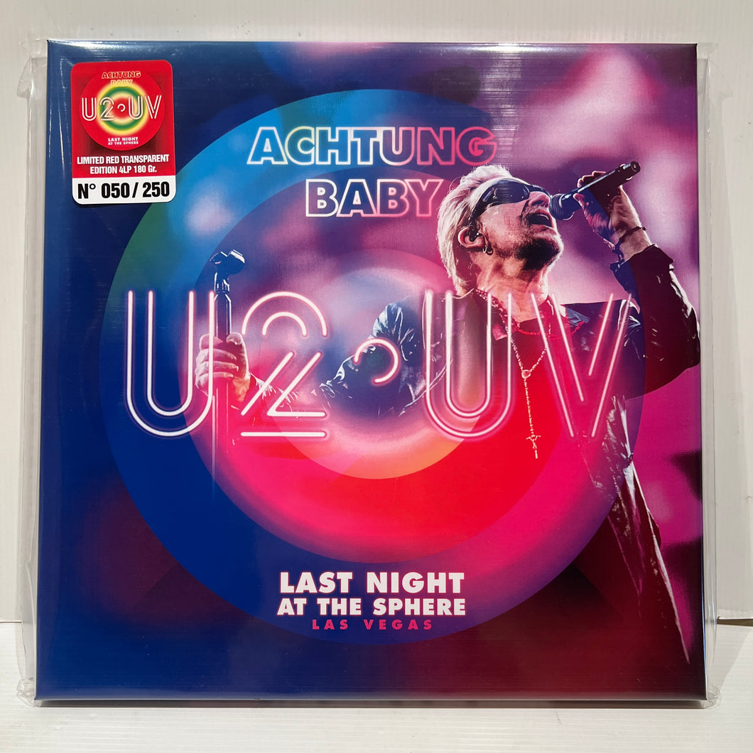 U2 - Last Night at The Sphere - rare limited RED Vinyl 4LP box