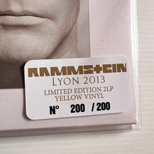 Load image into Gallery viewer, Rammstein - Lyon 2013 - Rare Limited YELLOW 2LP

