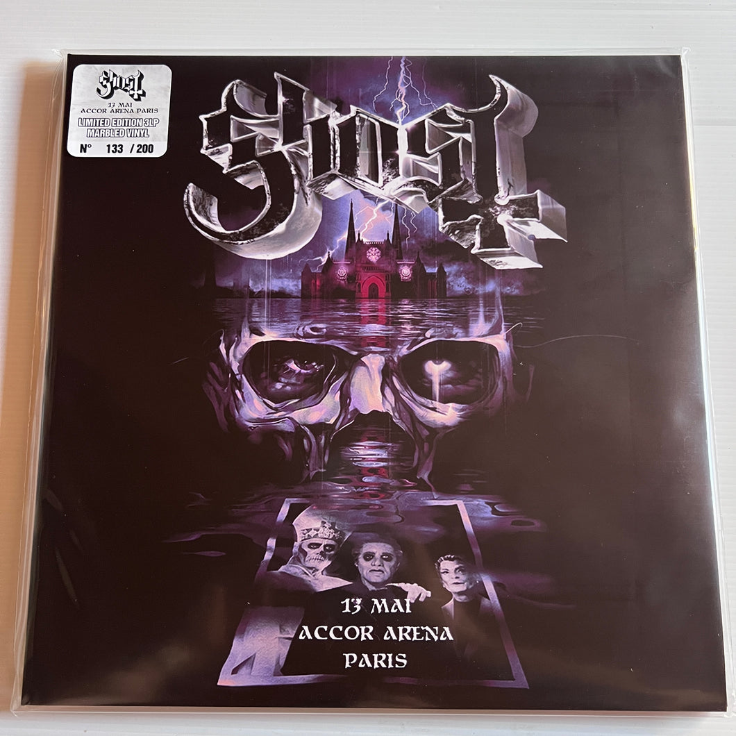 Ghost - SKELETOUR WORLD TOUR 2025 - Paris 2025 - rare limited MARBLED vinyl 3LP