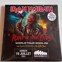 Load image into Gallery viewer, Iron Maiden - Run for your lives - Paris 2025 - rare limited CRYSTAL vinyl 3LP
