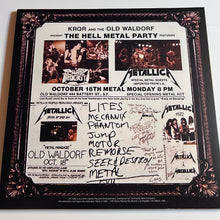 Load image into Gallery viewer, Metallica - The Old Waldorf - rare limited ORANGE vinyl LP
