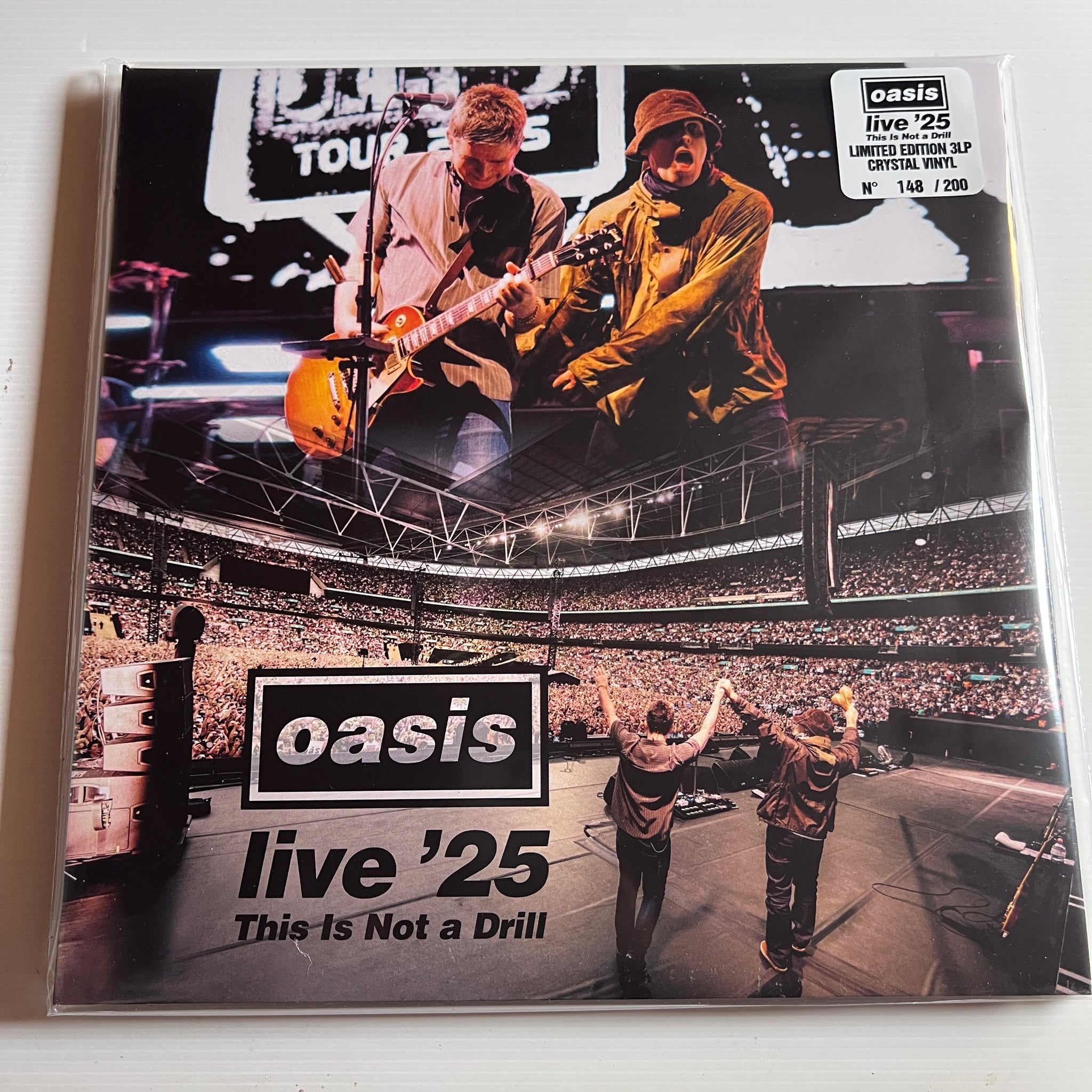 Oasis - This is not a drill - rare limited CRYSTAL vinyl 3LP