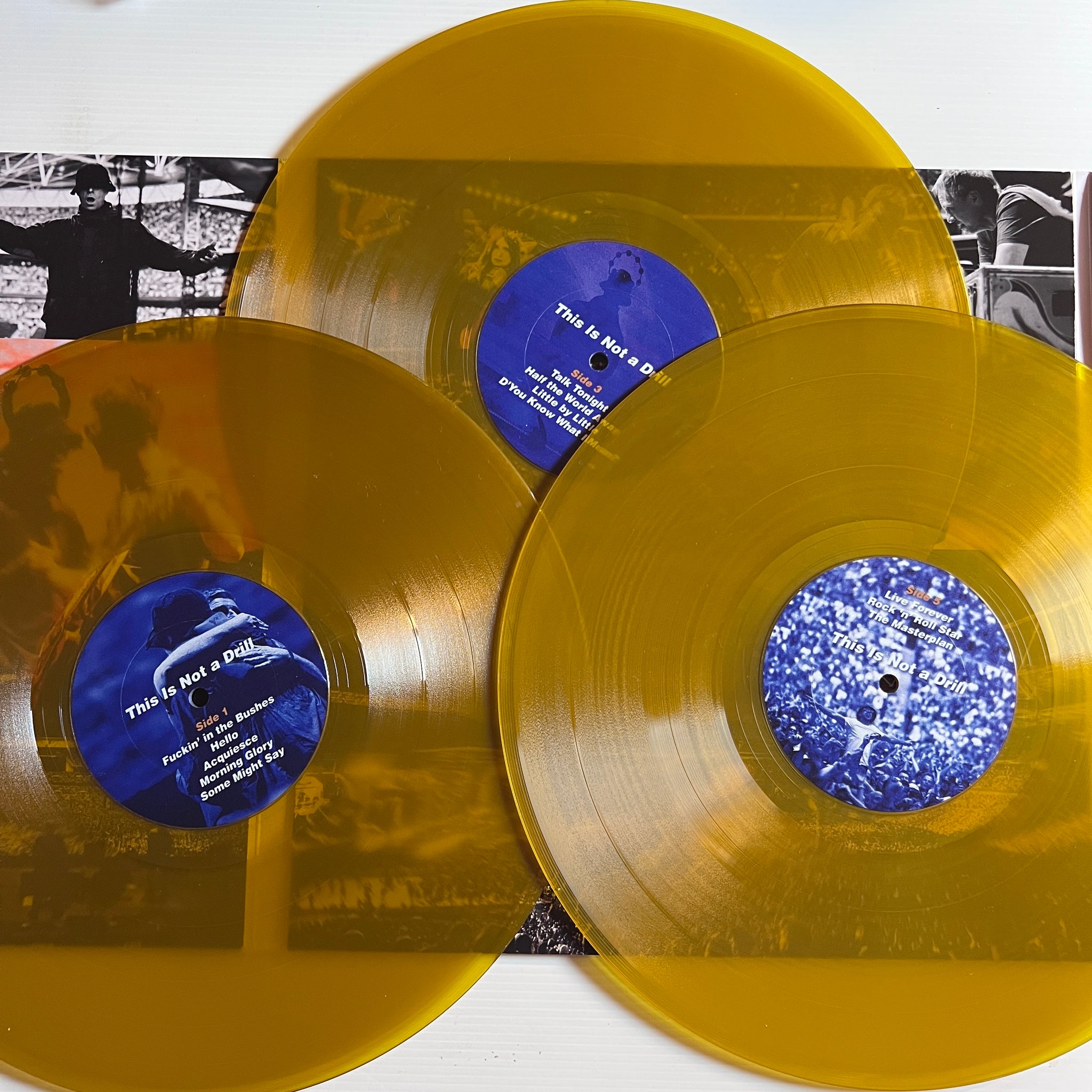 Oasis - This is not a drill - rare limited YELLOW vinyl 3LP