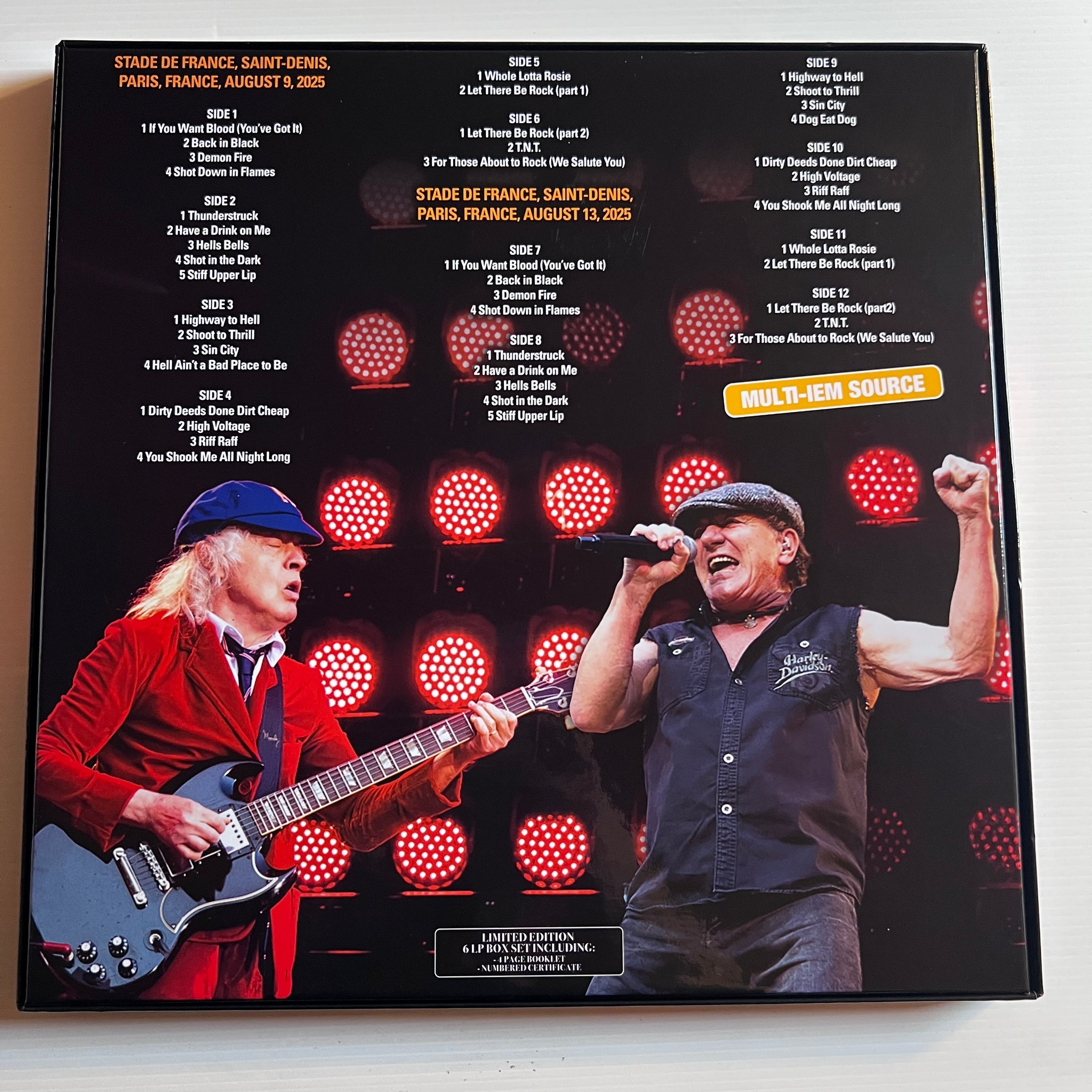 AC/DC - PWR UP FRANCE - rare limited YELLOW vinyl 6LP BOX ...