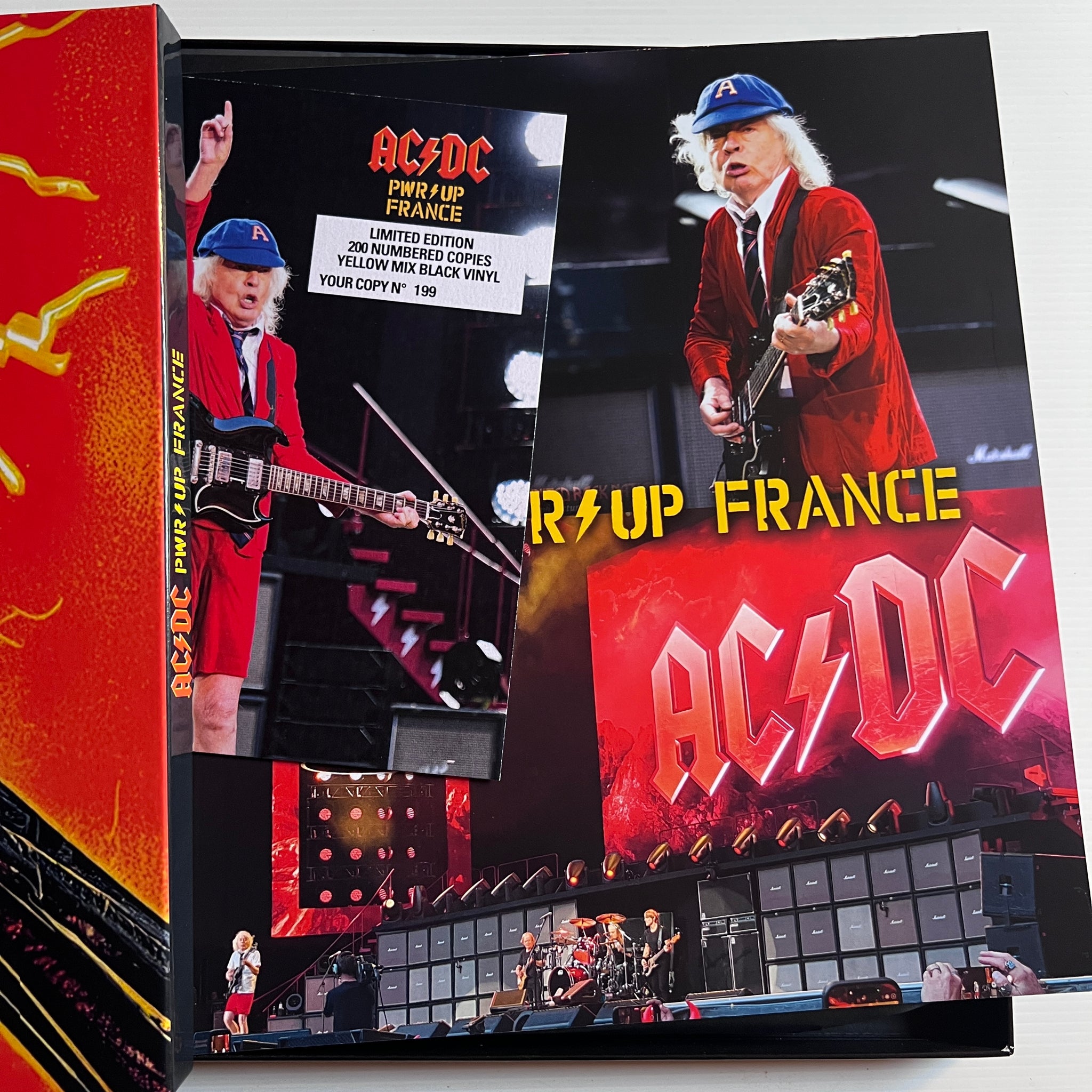 AC/DC - PWR UP FRANCE - rare limited YELLOW vinyl 6LP BOX