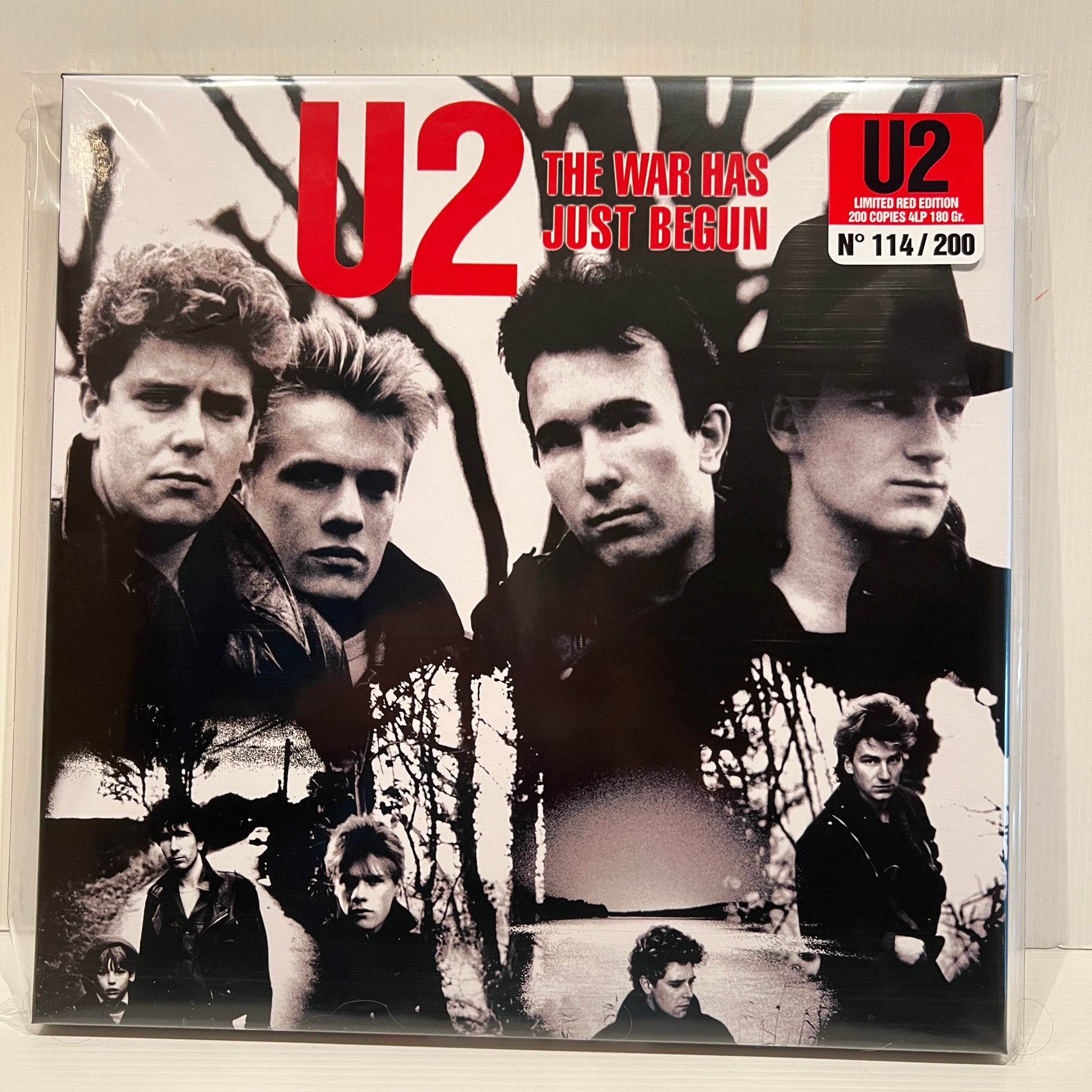 U2 - The War Has Just Begun - rare limited RED vinyl 4LP box