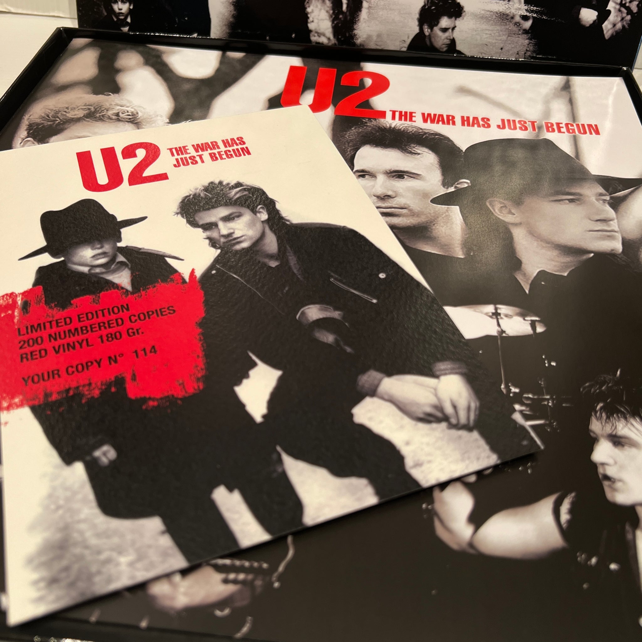 U2 - The War Has Just Begun - rare limited RED vinyl 4LP box