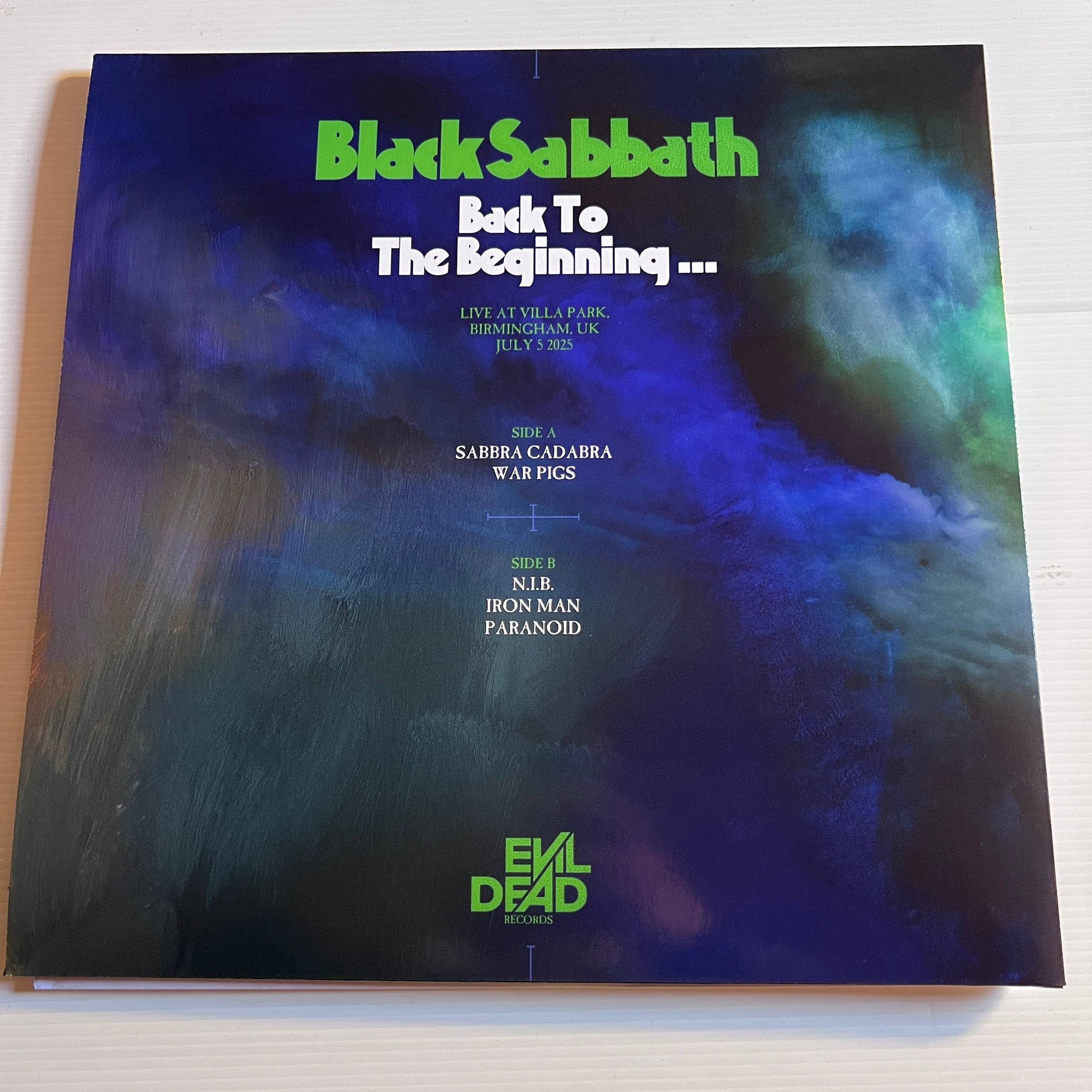 Black Sabbath - Back to the Beginning - Limited GREEN vinyl LP