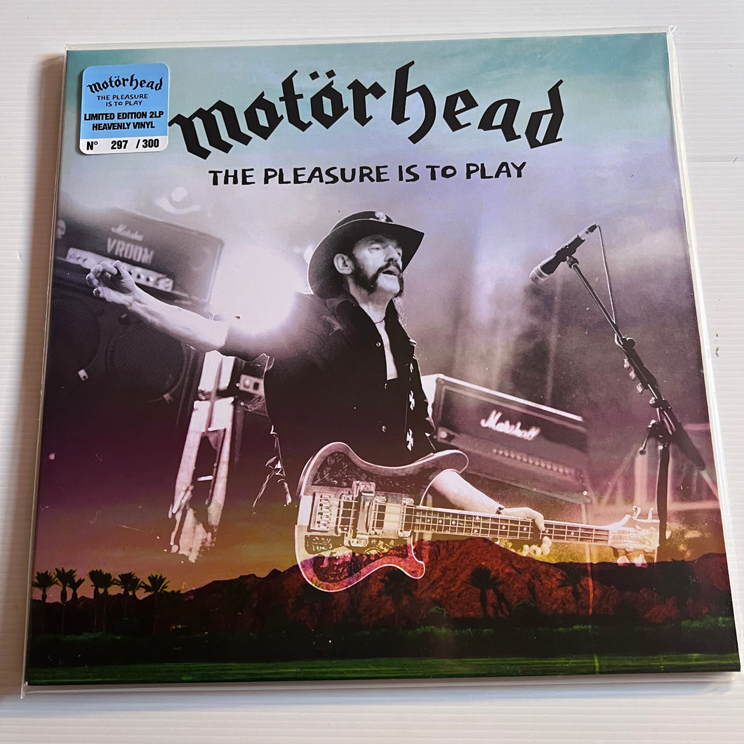 Motörhead - The Pleasure is to Play - rare limited BLUE vinyl 2LP