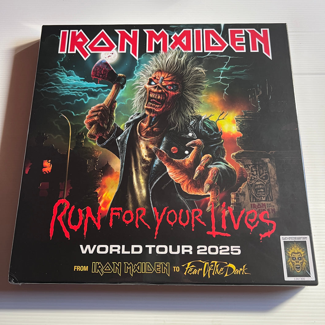 Iron Maiden - Run for your lives - Budapest - rare limited COLOR vinyl 4LP box