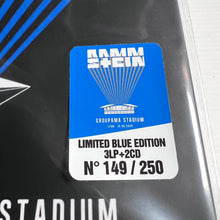 Load image into Gallery viewer, Rammstein - Lyon 2024 - rare limited BLUE vinyl 3LP + 2 CD box
