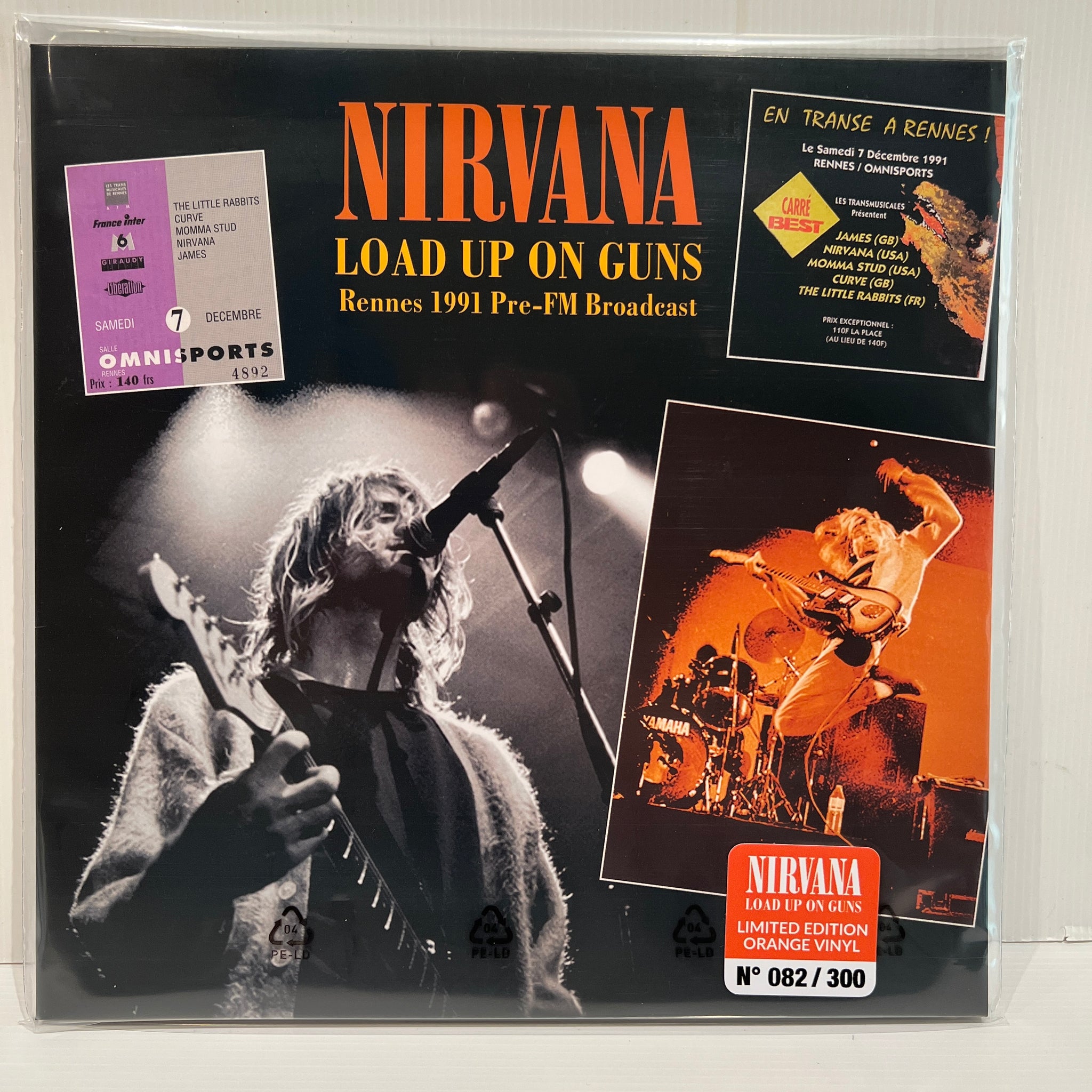Nirvana - Load Up On Guns - rare limited ORANGE vinyl LP