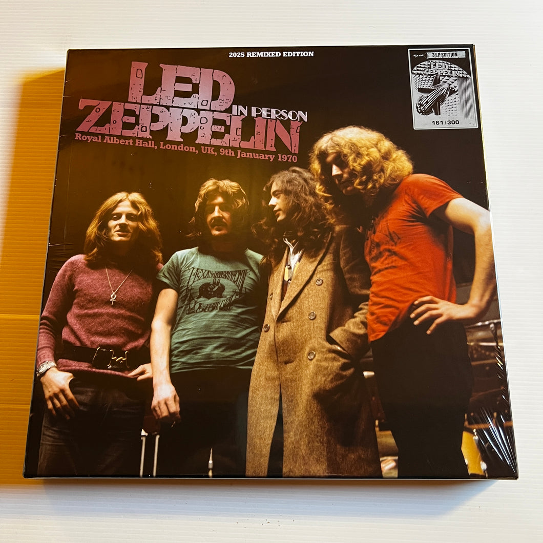 Led Zeppelin - In Person - Rare limited COLOR vinyl 3LP box ...