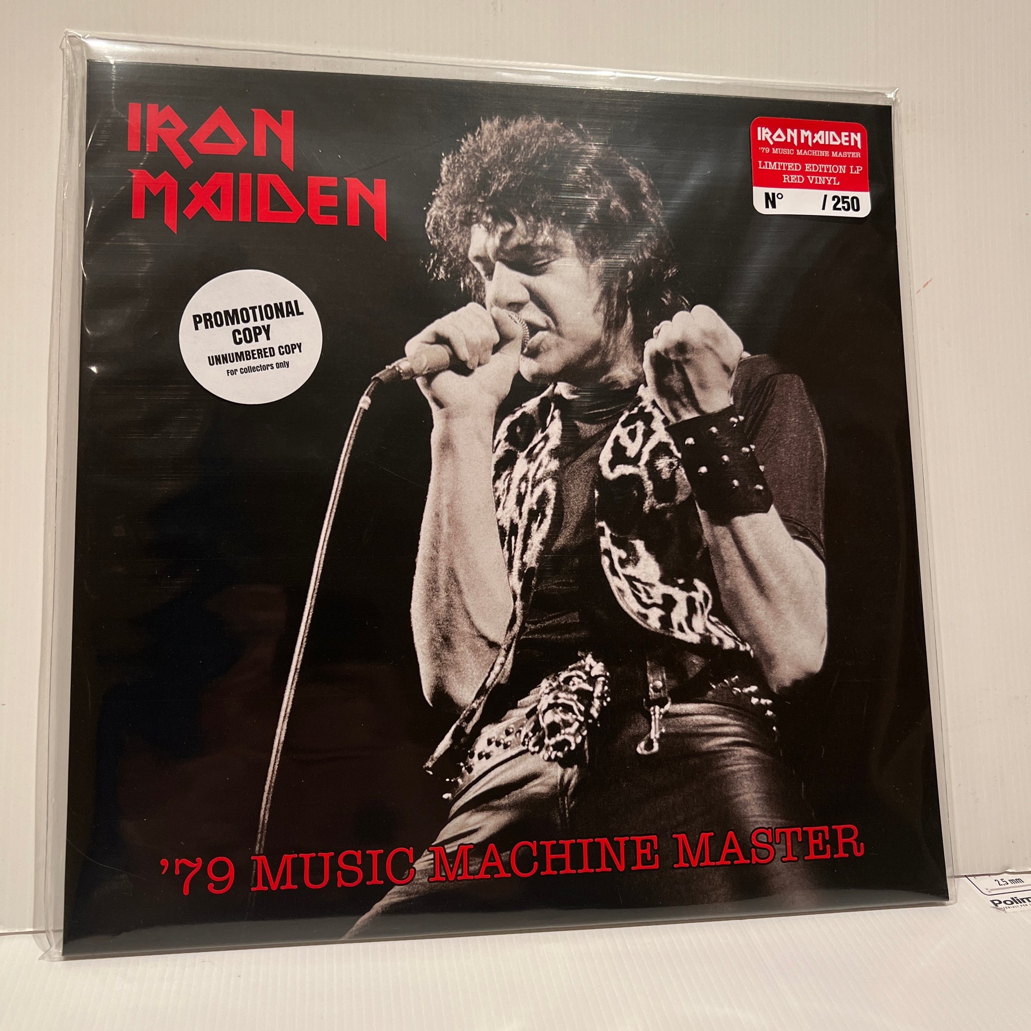 激レア 見本盤 IRON MAIDEN レコード LP PROMO Iron Maiden - 79 Music Machine Master -rare PROMO RED vinyl