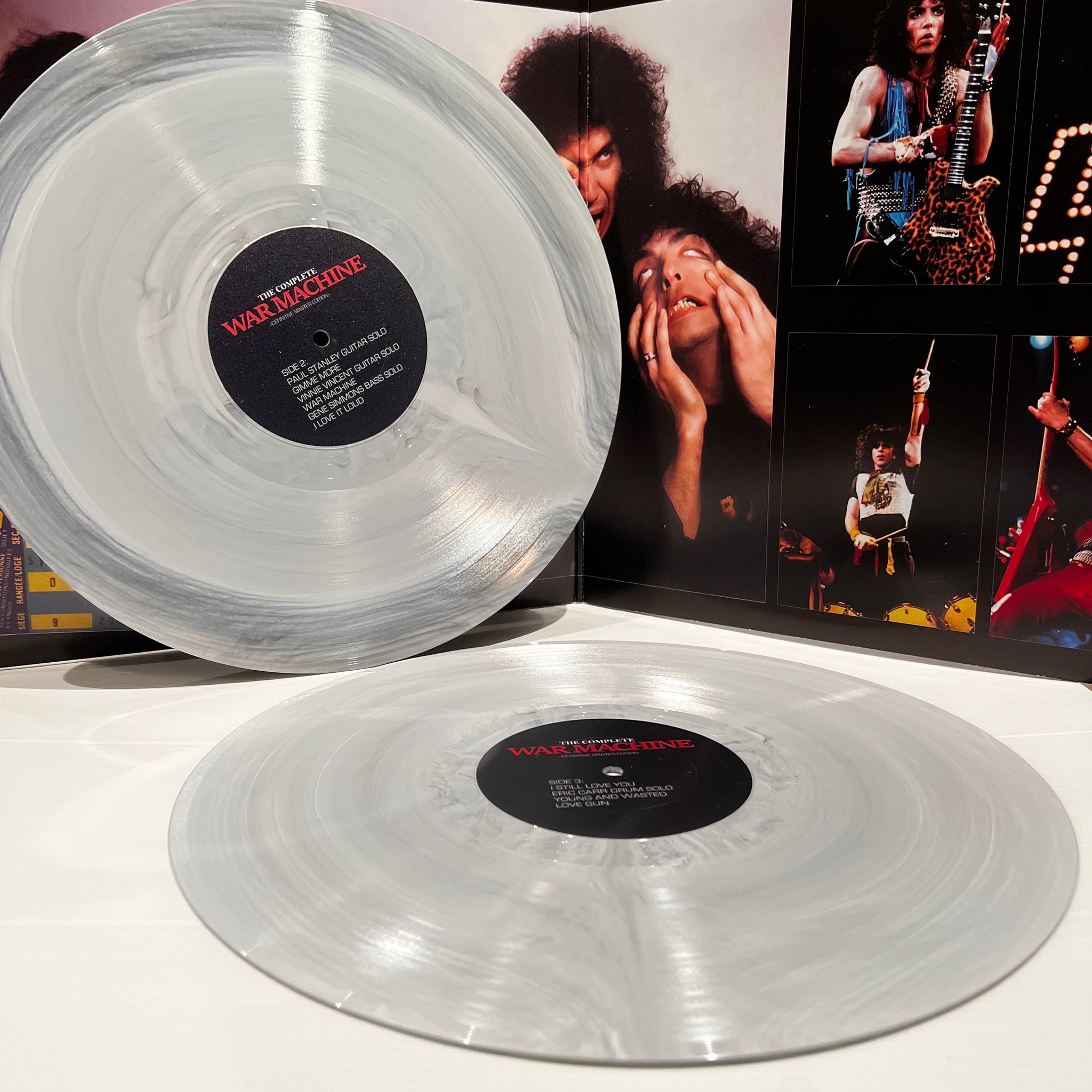 Kiss - The Complete War Machine - rare limited WHITE Marbled vinyl