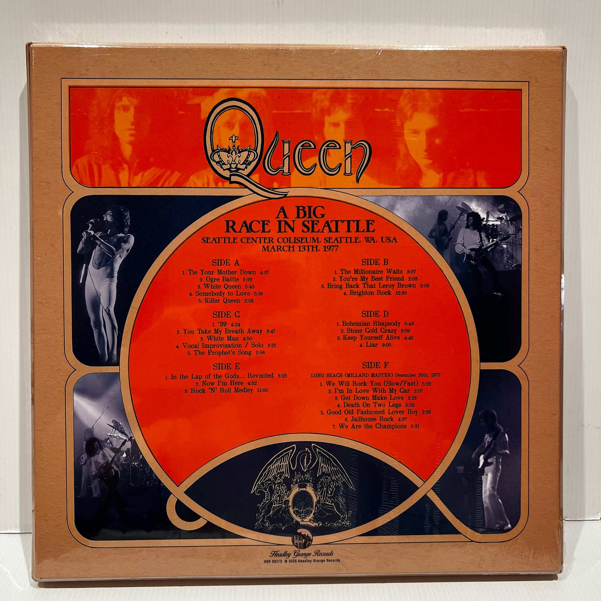 ボトル　インペリア　ザ・クイーン Queen - A Big Race in Seattle - rare limited COLOR VINYL 3LP BOX