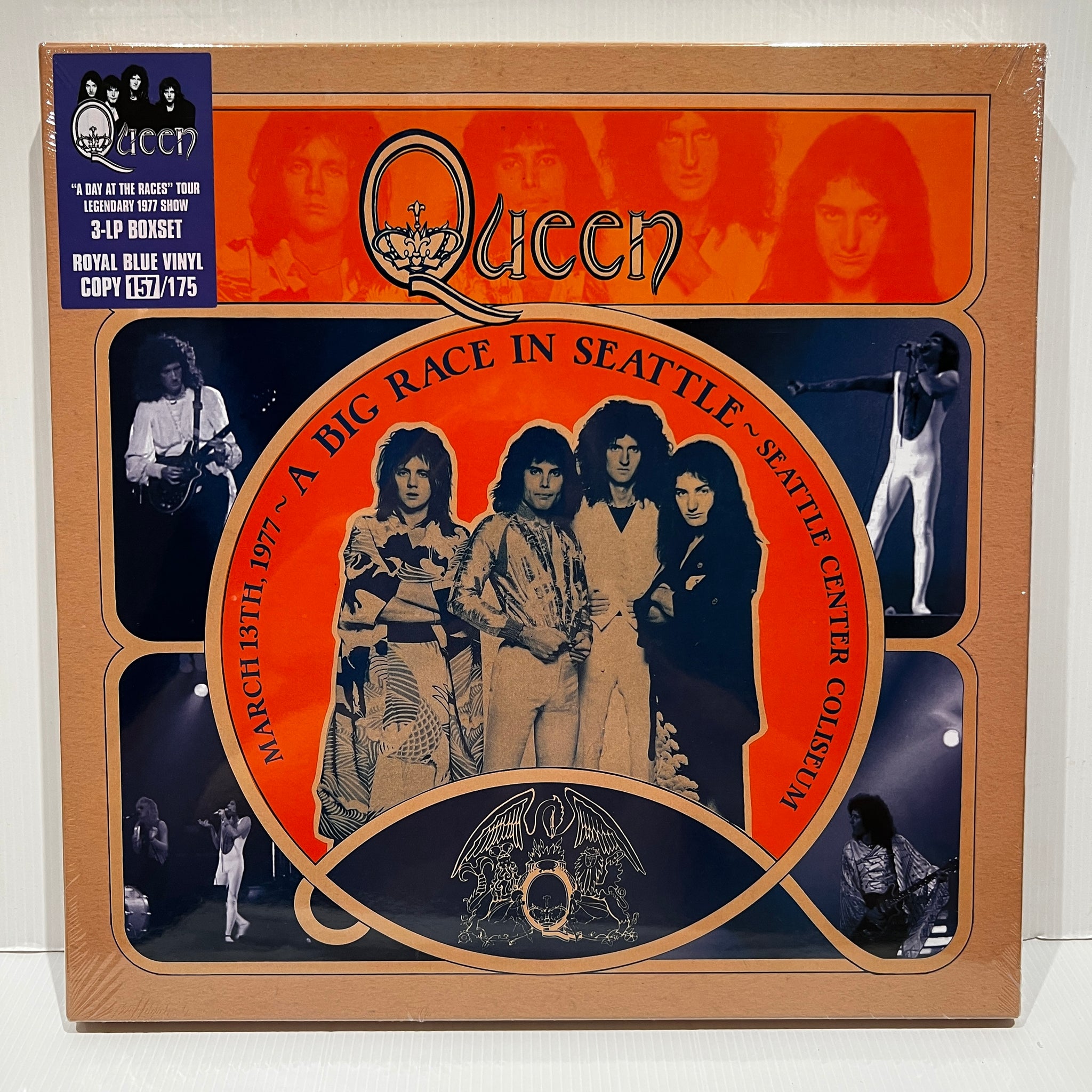 Queen - A Big Race in Seattle - rare limited COLOR VINYL 3LP BOX