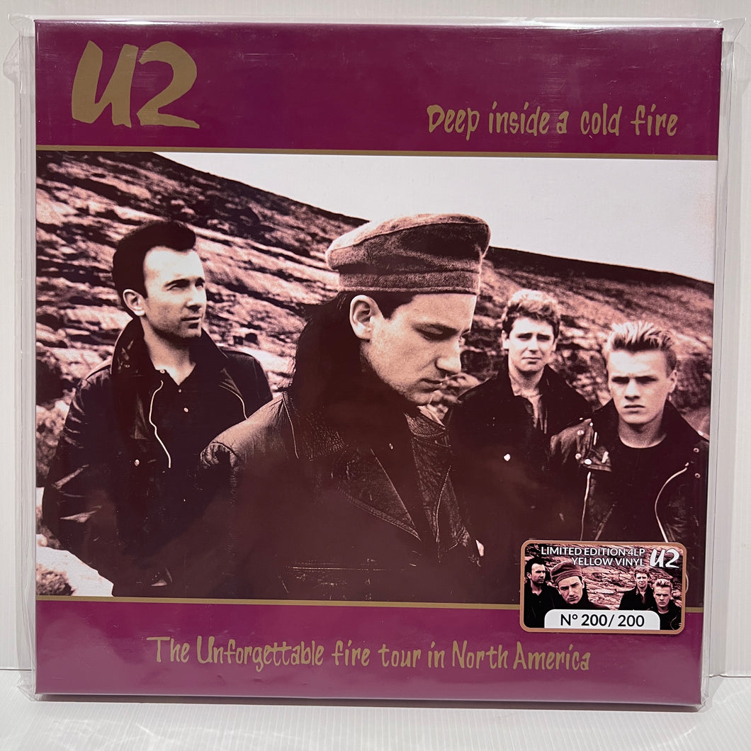 U2 - Deep Inside a Cold Fire - rare limited YELLOW vinyl 4LP