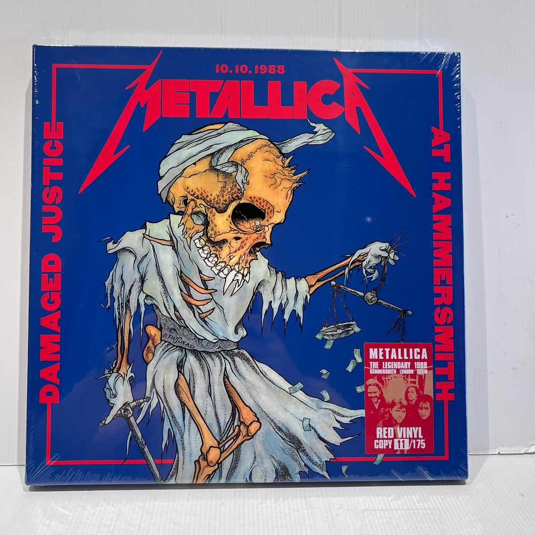 Metallica - Damaged Justice at Hammersmith - rare RED 3LP box