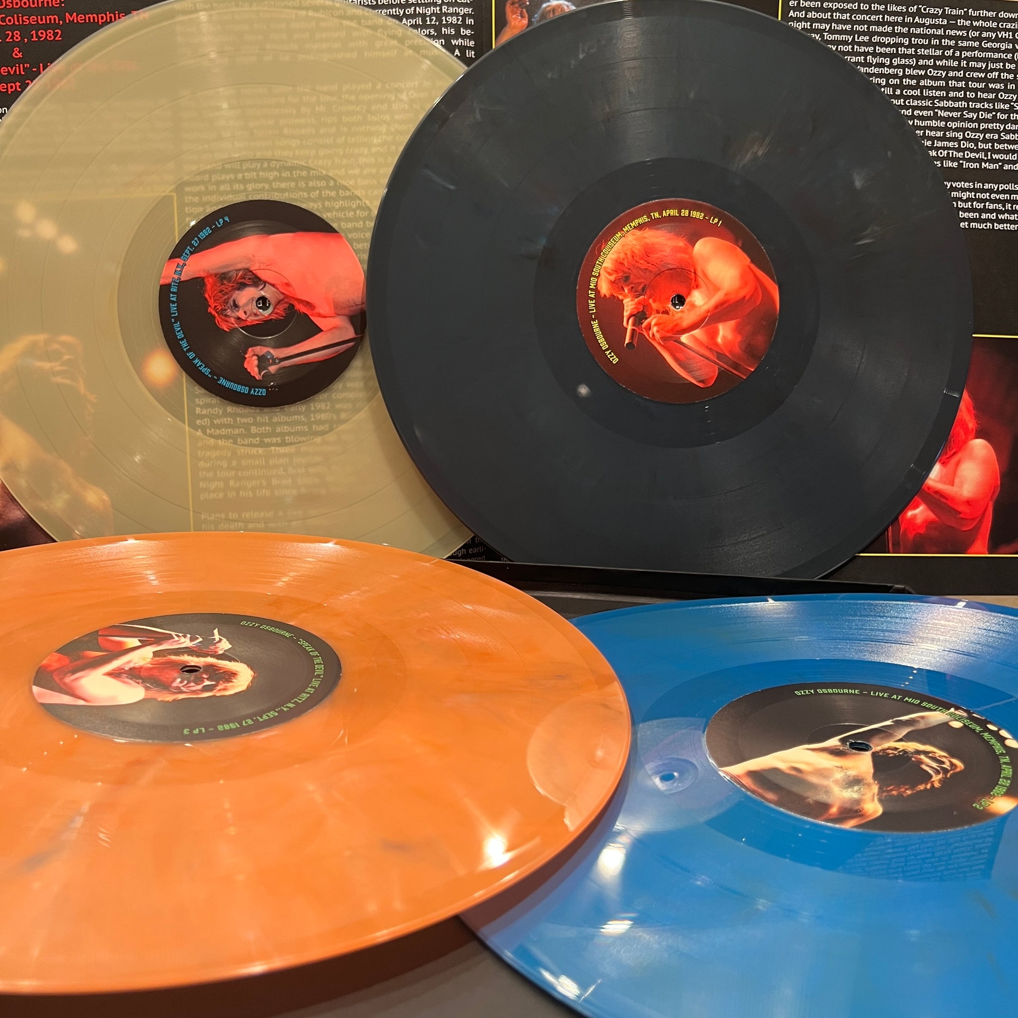 Ozzy Osbourne - Mid South Coliseum & Ritz 1982 - Color Vinyl 4LP
