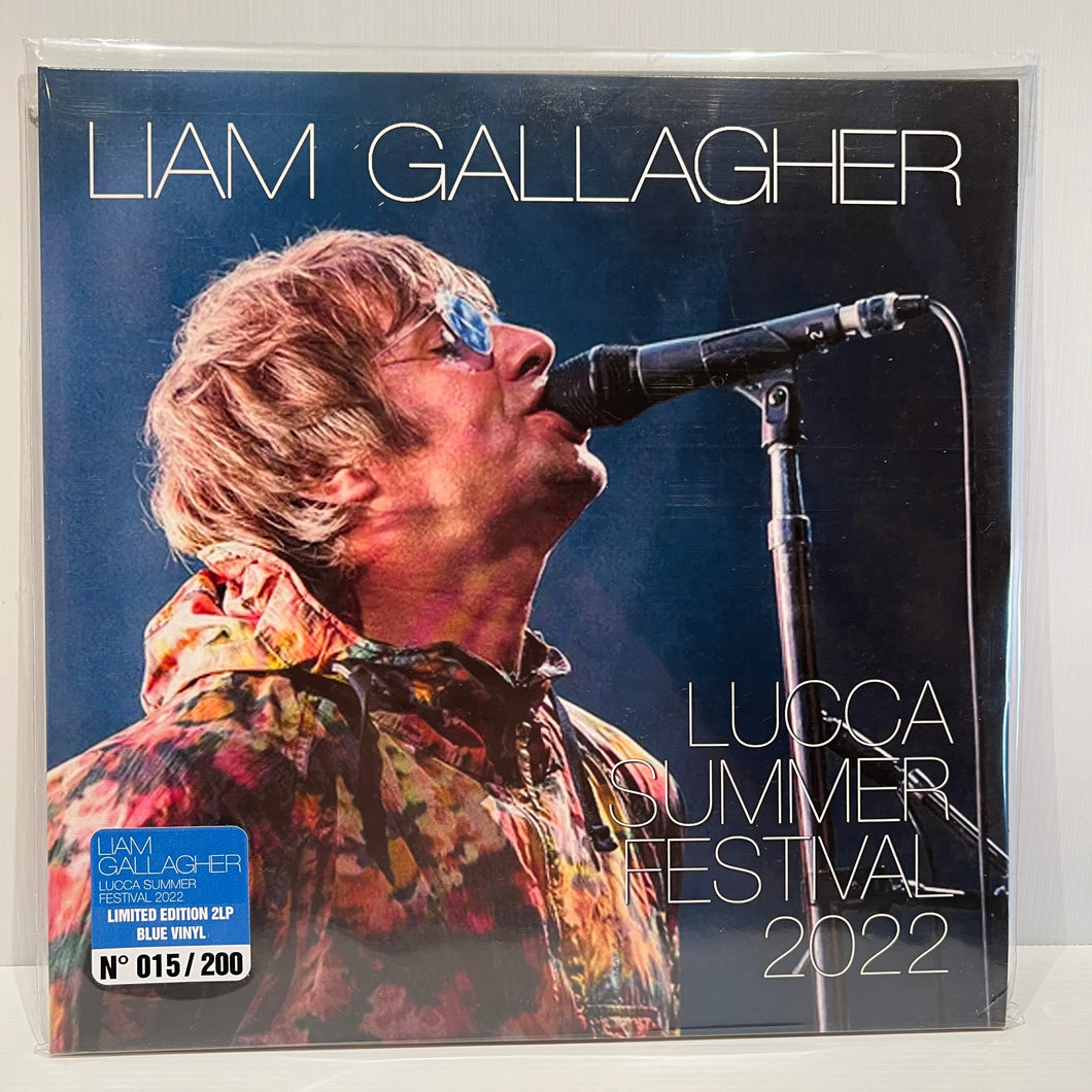 Liam Gallagher (Oasis) - Lucca Summer Festival 2022 - rare limited BLUE vinyl LP