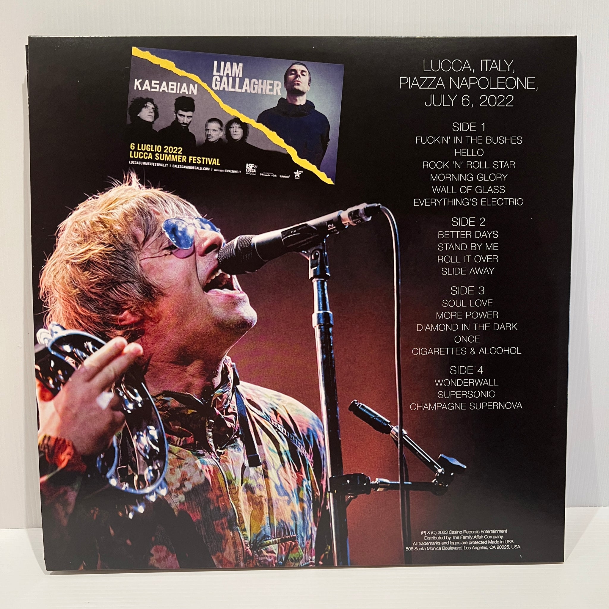 Liam Gallagher (Oasis) - Lucca Summer Festival 2022 - rare
