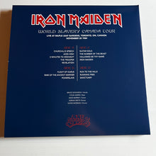 Load image into Gallery viewer, Iron Maiden - World Slavery Canada Tour - rare limited MULTI COLOR vinyl 2LP
