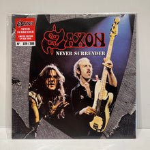 Load image into Gallery viewer, Saxon - Never Surrender - rare limited RED vinyl LP
