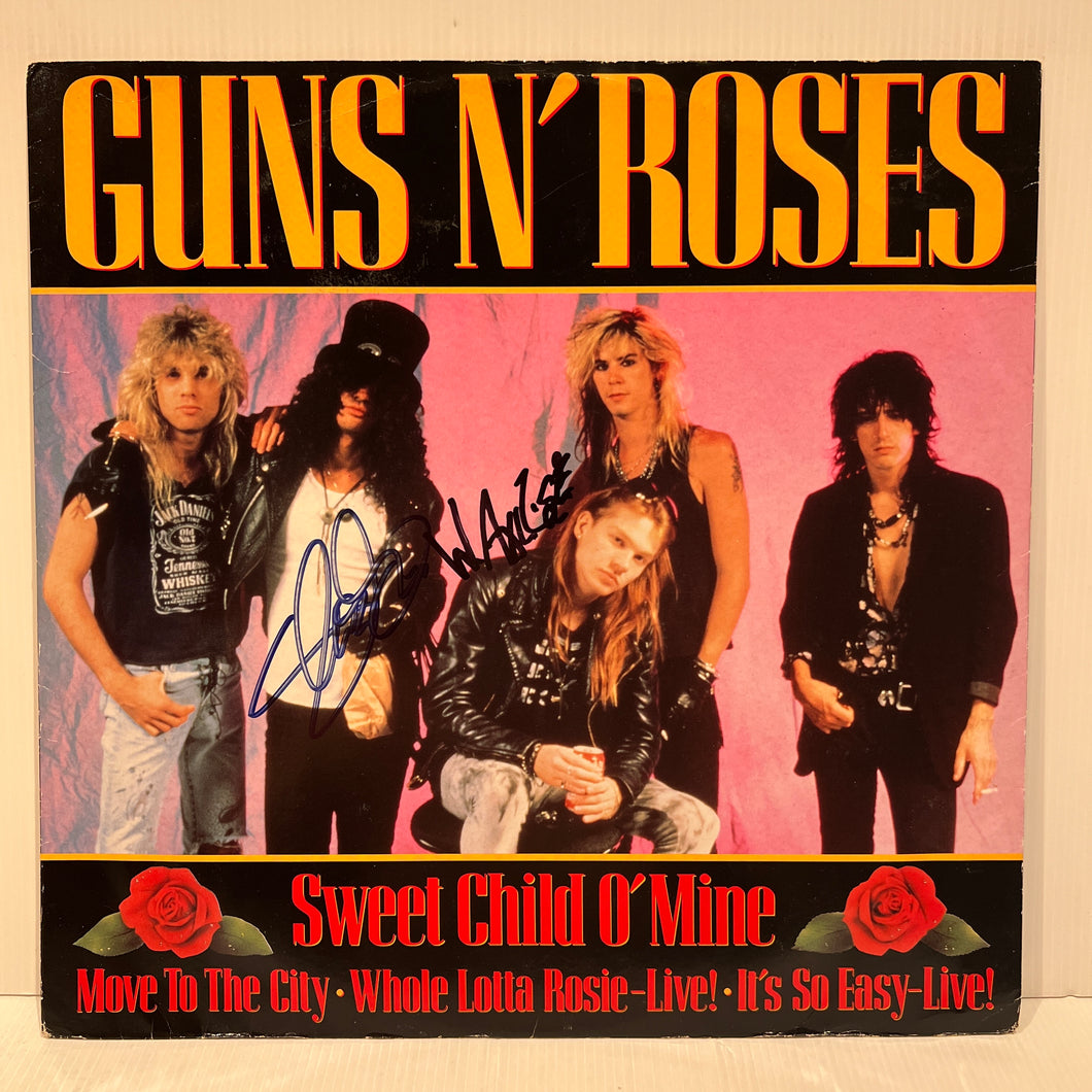 Guns N' Roses - Sweet Child of Mind - rare SIGNED maxi 12