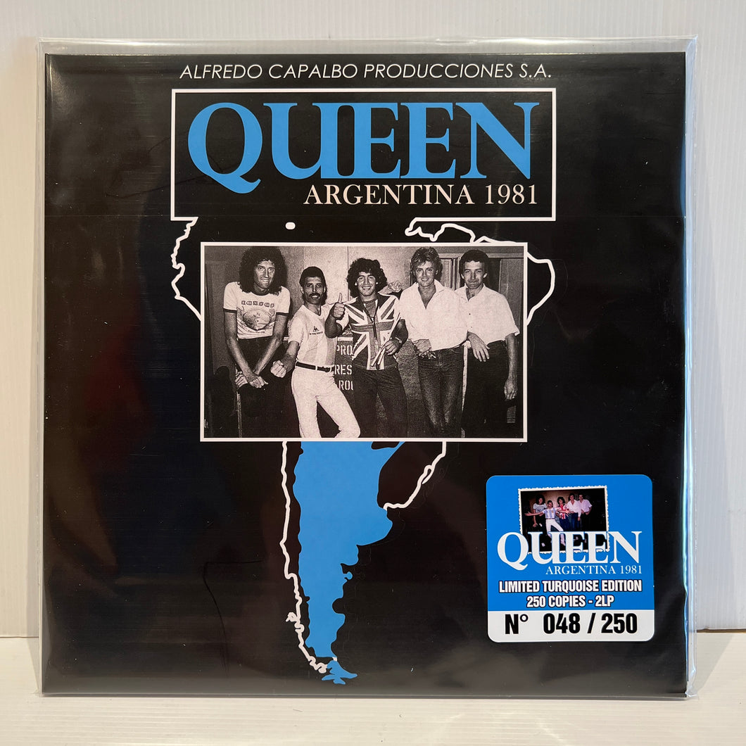Queen - Argentina 1981 - rare limited TURQUOISE vinyl 2LP
