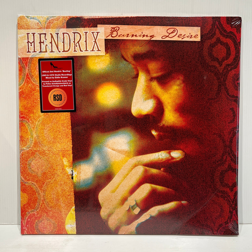 Jimi Hendrix - Burning Desire - new 2LP Red & Orange vinyl