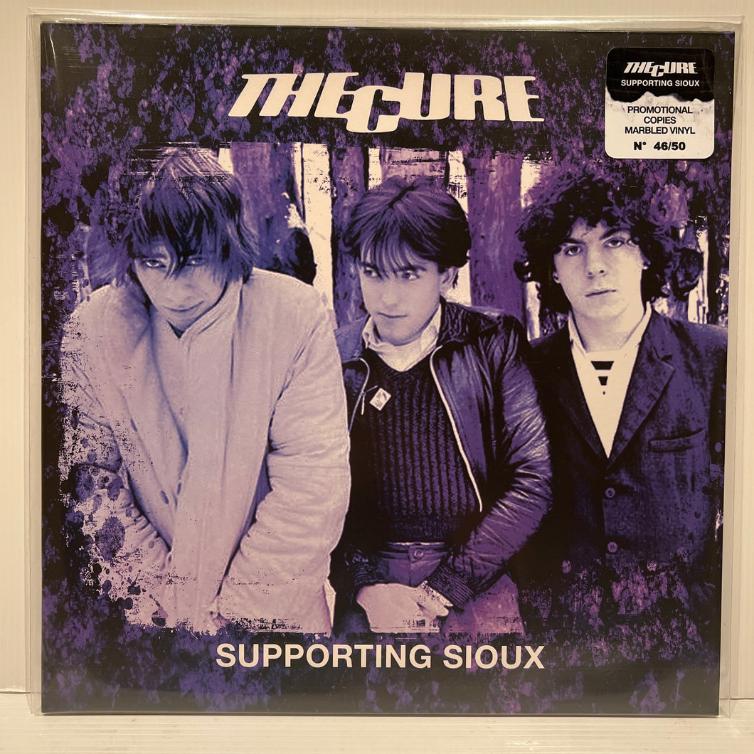 The Cure - Supporting Sioux - PROMO Marbled Vinyl Edition